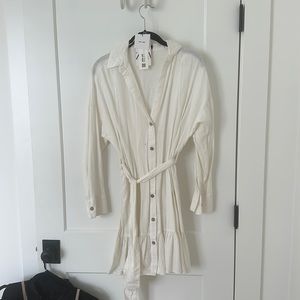 Zara Linen Cover Up Dress